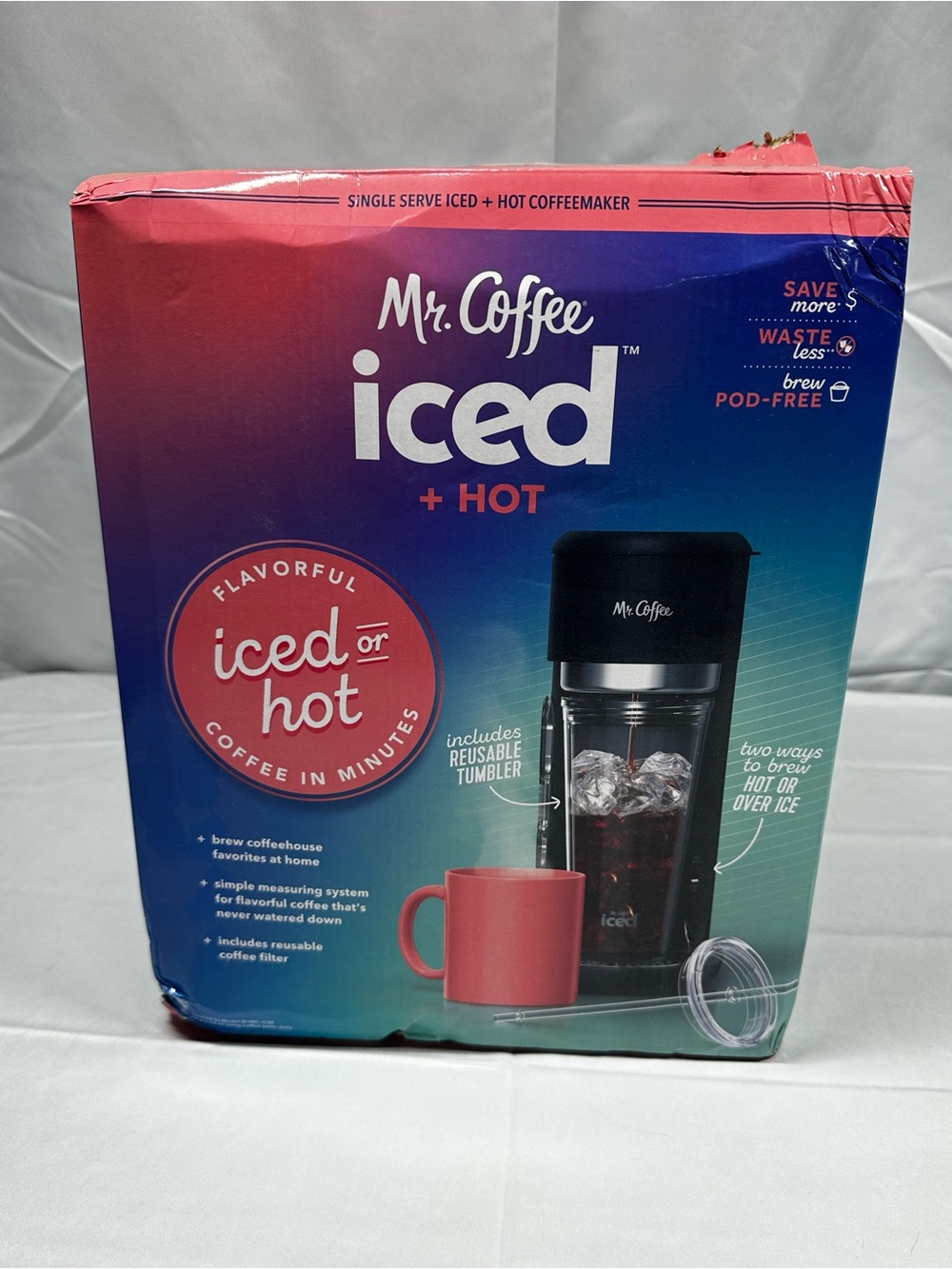 Mr. Coffee Iced + Hot Single-Serve Black Coffeemaker